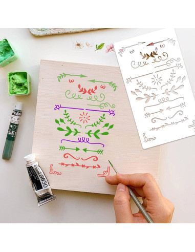 36 Plantillas de Diario eageus 4x7 Pulgadas Reutilizables