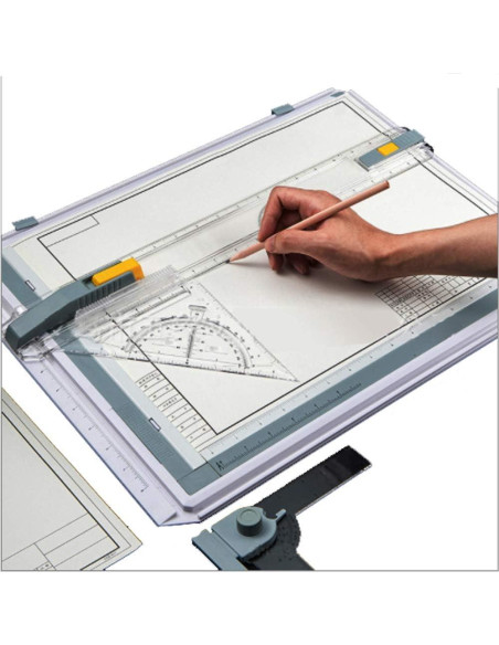 Mesa de Dibujo A3 SALEMAR con Escala y Accesorios