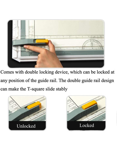 Mesa de Dibujo A3 SALEMAR con Escala y Accesorios
