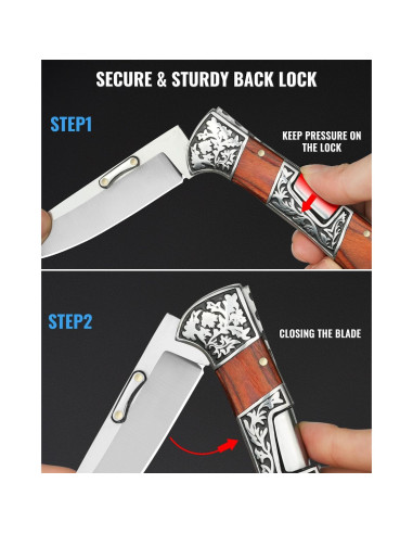 Cuchillo de Bolsillo NedFoss SMILODON Plegable 21.6 cm