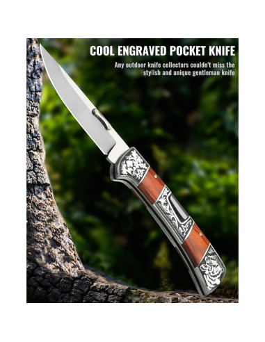 Cuchillo de Bolsillo NedFoss SMILODON Plegable 21.6 cm