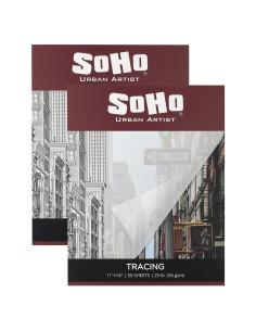 Bloc de Calco Vellum SoHo Urban Artist 2 Paquetes 28x36 cm