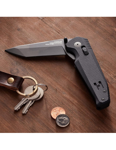 Cuchillo SOG Vision XR LTE - Negro y Grafito - Unisex