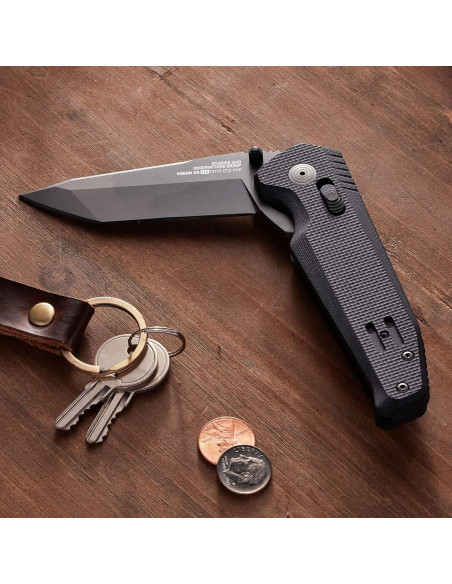 Cuchillo SOG Vision XR LTE - Negro y Grafito - Unisex