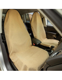 Almohadilla de Asiento de Coche Impermeable Leader Beige 2