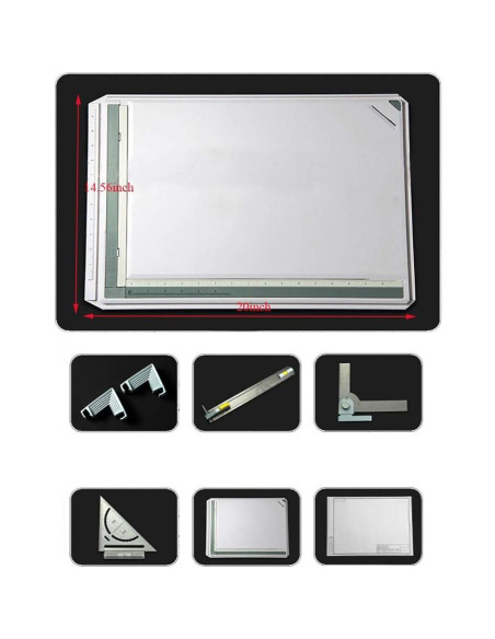 Mesa de Dibujo A3 SALEMAR con Escala y Accesorios