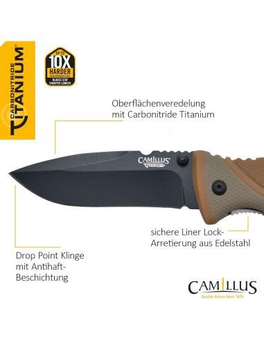Cuchillo Plegable Camillus 19473 19 cm Acero 440 Titanio