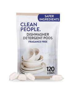 Cápsulas de Lavavajillas Clean People - 120 Unidades - Sin Fosfatos