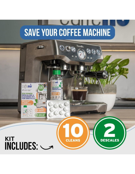 Kit de Limpieza y Desincrustante Caffenu para Espresso Breville