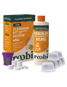 Kit de Descalcificación y Limpieza Roobi para Keurig - 1 Año
