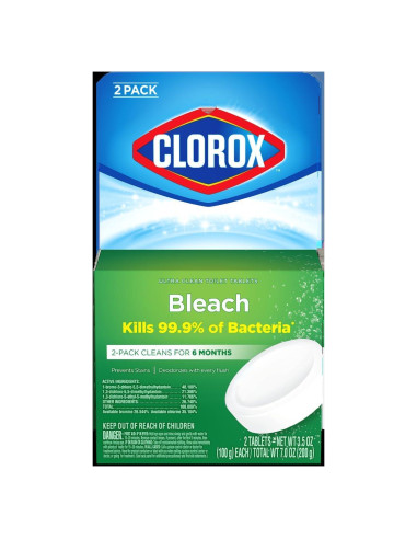 Tabletas limpiador inodoro Clorox 99.58 g - 12 piezas