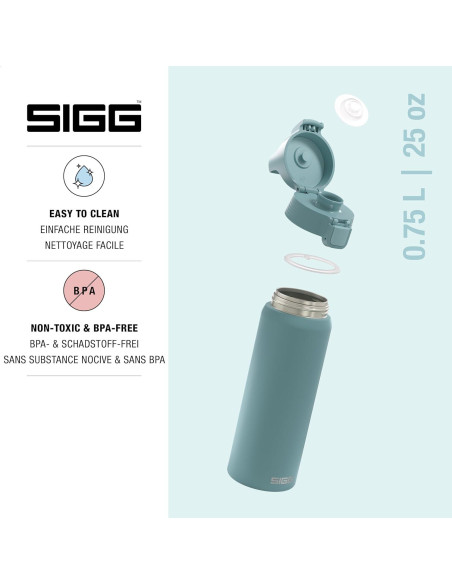 Botella de Agua Acero Inoxidable SIGG Shield ONE 0.75L Azul