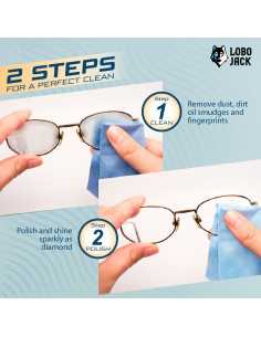 Paños de Microfibra LoboJack 12 Paquetes 10x15 cm Limpieza 2