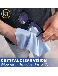 Paño de limpieza de microfibra KT Deals, paquete de 4, 30.48 cm 2