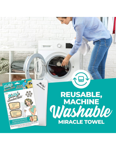 Paño de Microfibra Home Spirit Molly 4pk Blanco 41x40cm