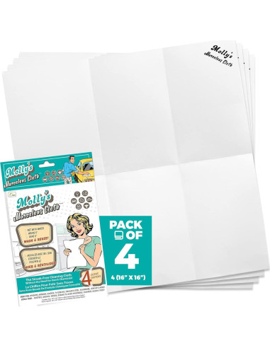 Paño de Microfibra Home Spirit Molly 4pk Blanco 41x40cm