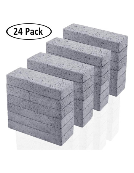 Paquete de 24 piedras pómex Kulannder 15x3.6 cm para limpieza