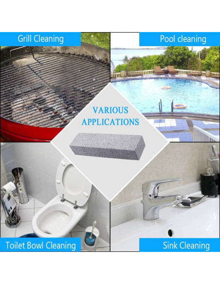 Paquete de 24 piedras pómex Kulannder 15x3.6 cm para limpieza