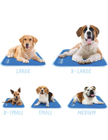 Almohadilla Fresca para Mascotas The Green Pet Shop Mediana Azul - Gel Autocoolante para Perros y Gatos 9.5-20.4 kg