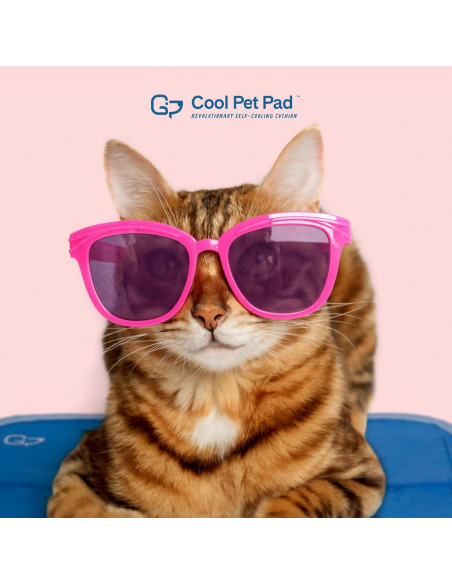 Almohadilla Fresca para Mascotas The Green Pet Shop Mediana Azul - Gel Autocoolante para Perros y Gatos 9.5-20.4 kg