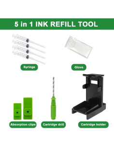 Kit de Recarga de Tinta 5 en 1 Dikarsum - Compatible 60XL 61XL 62XL 2