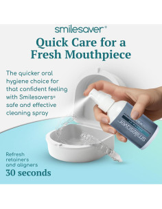 Limpiador en Spray Smilesaver 59ml para Retenedores y Alineadores 2