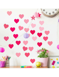 Plantillas de Corazón Reutilizables HVSWLY - 8 Piezas para Pintura 2