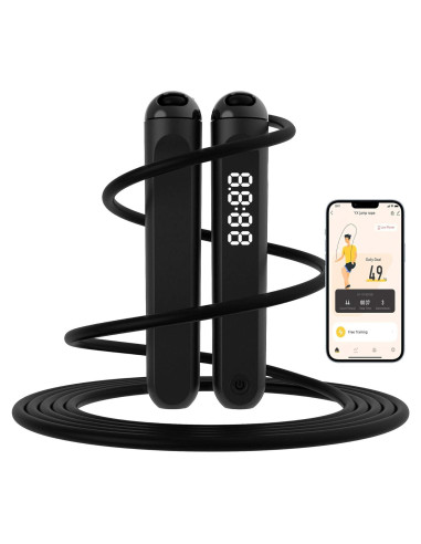 Cuerda de Salto Rápida Wigore con Contador y App - 3m