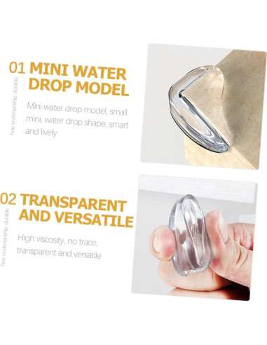 10 Protectores de Esquinas para Bebés IWOWHERO Silicona Transparente