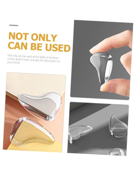 10 Protectores de Esquinas para Bebés IWOWHERO Silicona Transparente