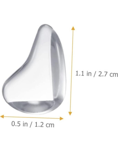 10 Protectores de Esquinas para Bebés IWOWHERO Silicona Transparente