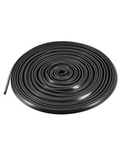 Protector de Bisel U de Silicona Negra uxcell 5M x 3mm x 6mm