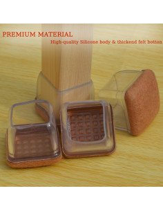 8 Protectores de Suelo de Silicona GTCSDMG para Patas de Sillas 2
