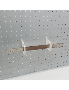 Soporte de Almacenamiento para Reglas 1/4" Genérico Blanco Mate 2