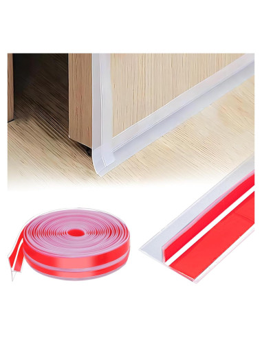 Sello de Silicona Transparente FUYITE 29.5 Pies T-Forma Aislante