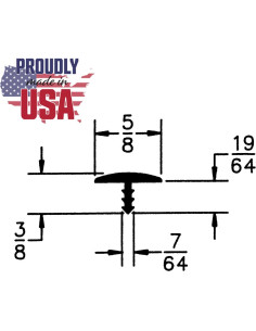 T-Molding Blanco Outwater 7.62m para Proyectos de Bricolaje 2