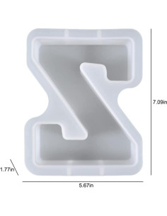 Moldes de Letras Grandes KABAKE para Resina 26 Piezas 2