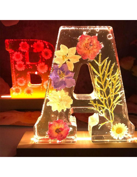 Moldes de Letras Grandes KABAKE para Resina 26 Piezas