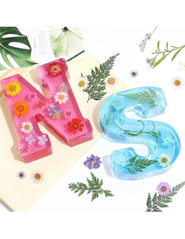 Moldes de Letras Grandes KABAKE para Resina 26 Piezas