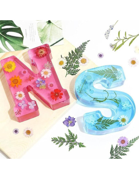 Moldes de Letras Grandes KABAKE para Resina 26 Piezas