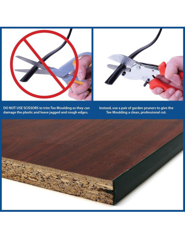 T-Molding Blanco Outwater 7.62m para Proyectos de Bricolaje