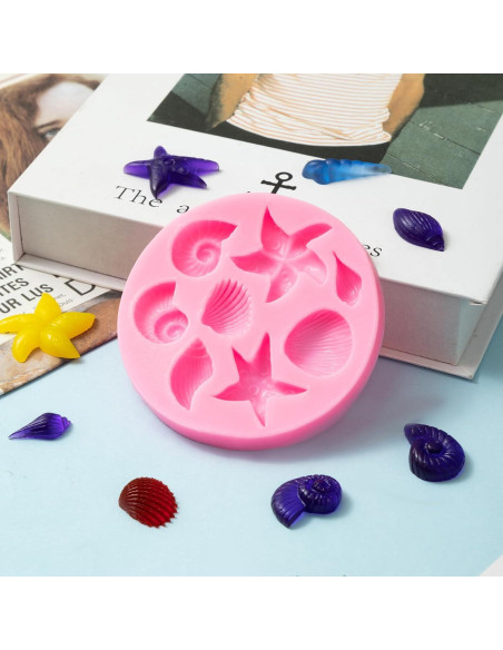 Molde de Silicona para Fondant Marino Elfkitwang - 6 Piezas