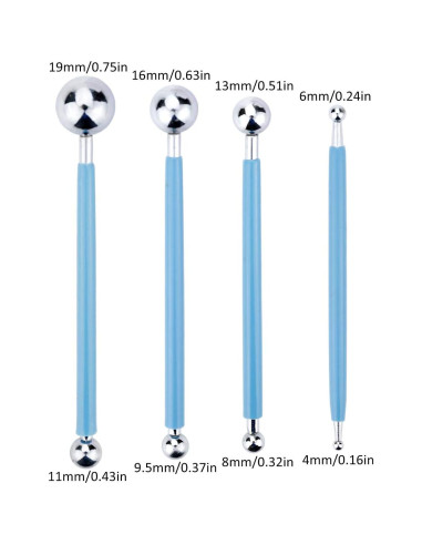 Conjunto de Herramientas de Punteado Mandala Augshy 19 Piezas