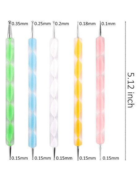 Conjunto de Herramientas de Punteado Mandala Augshy 19 Piezas