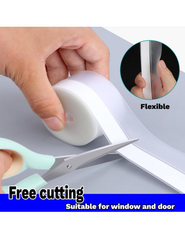 Sellos de Tira de Silicona APORNI 5m Aislante Impermeable