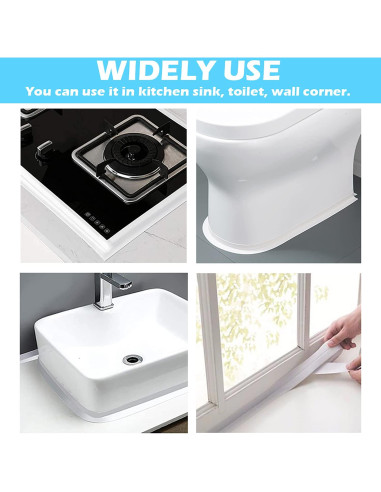 Tira de Sellado Autoadhesiva PVC 3.8CM x 3.2M Gris UIOCSSC