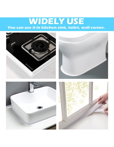 Tira de Sellado Autoadhesiva PVC 3.8CM x 3.2M Gris UIOCSSC