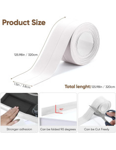 Cinta de Calafateo Autoadhesiva Blanca Effectlife 4 Rollos 2