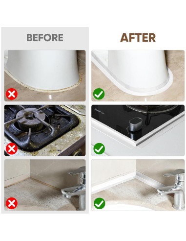 Cinta de Calafateo Autoadhesiva Blanca Effectlife 4 Rollos