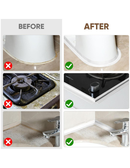 Cinta de Calafateo Autoadhesiva Blanca Effectlife 4 Rollos